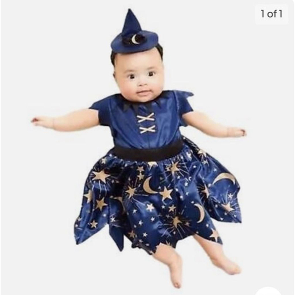 New Hyde & Eek Infant Girls Moonlight Witch Dress Costume